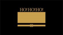 RECORTE PLACA HO!HO!HO! LA775-10 CRU